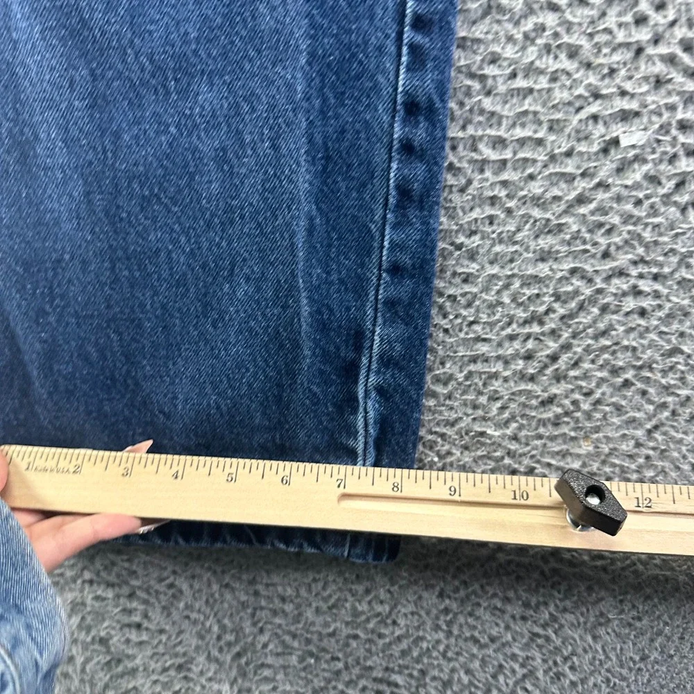 Wrangler Authentics Jeans Mens 36x30 Blue Cotton‎ Denim Straight Faded Workwear